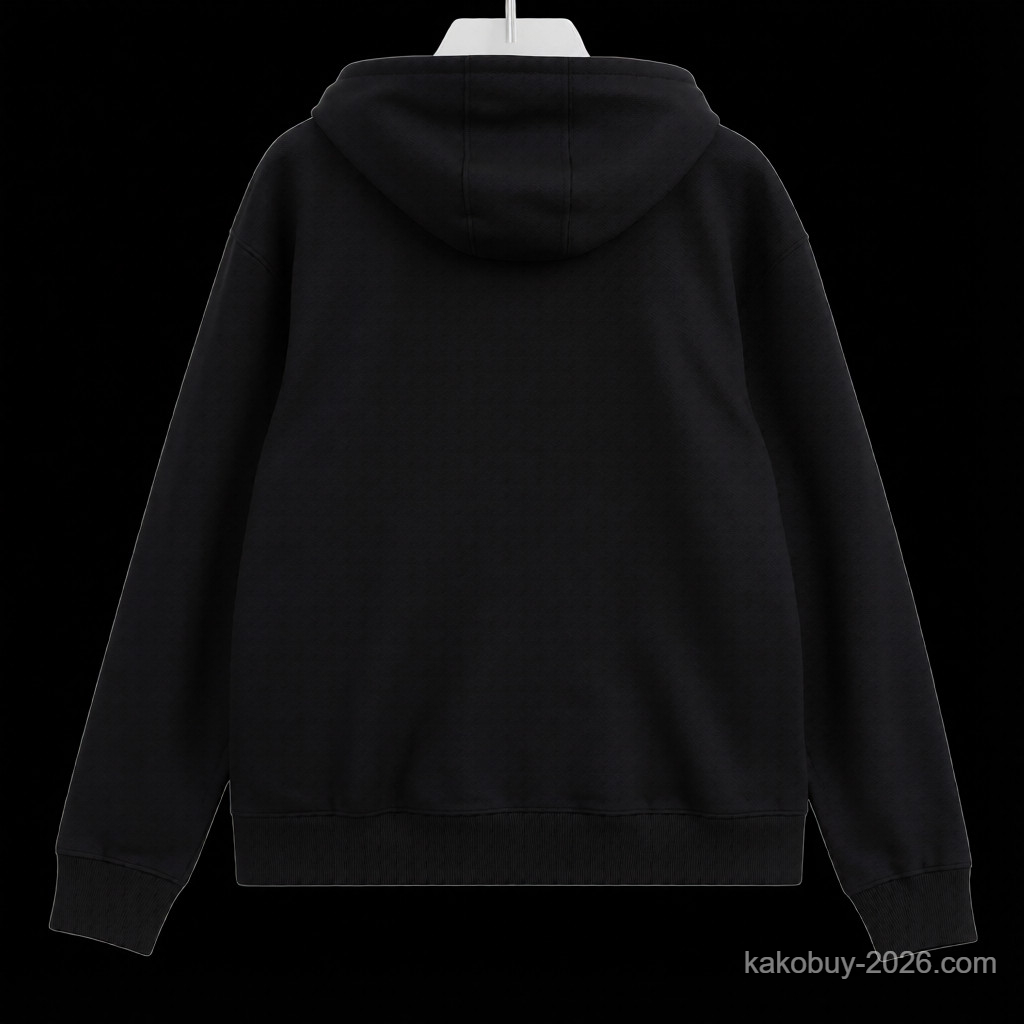 Burberry Hoodie Full Zip Up Black Back