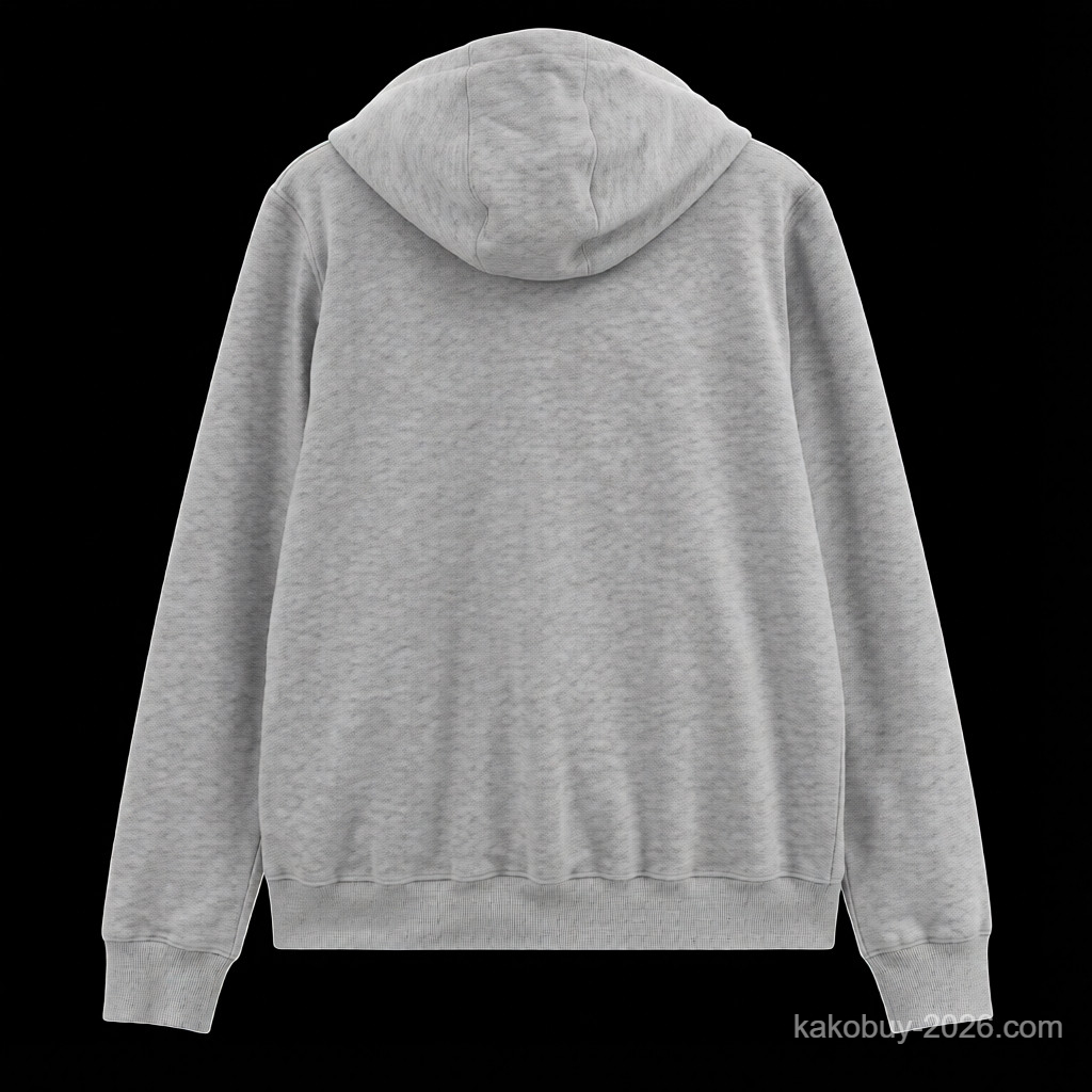 Burberry Hoodie Full Zip Up Grey Back