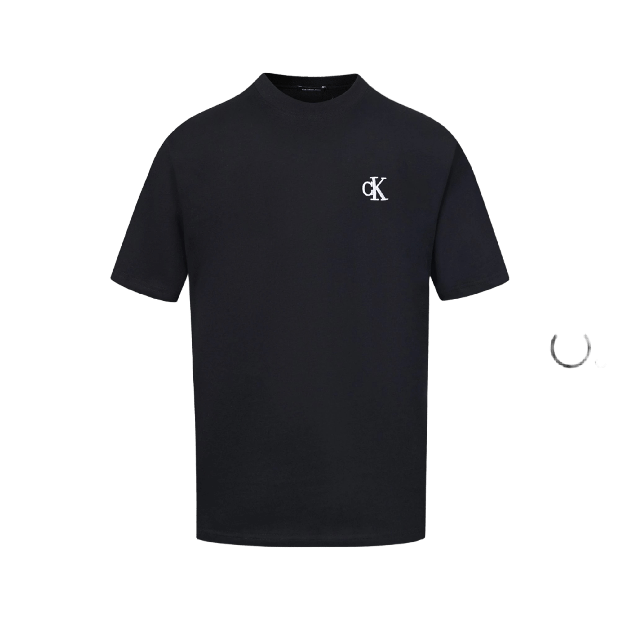 Calvin Klein Black Cotton Crewneck T-Shirt for Men & Women