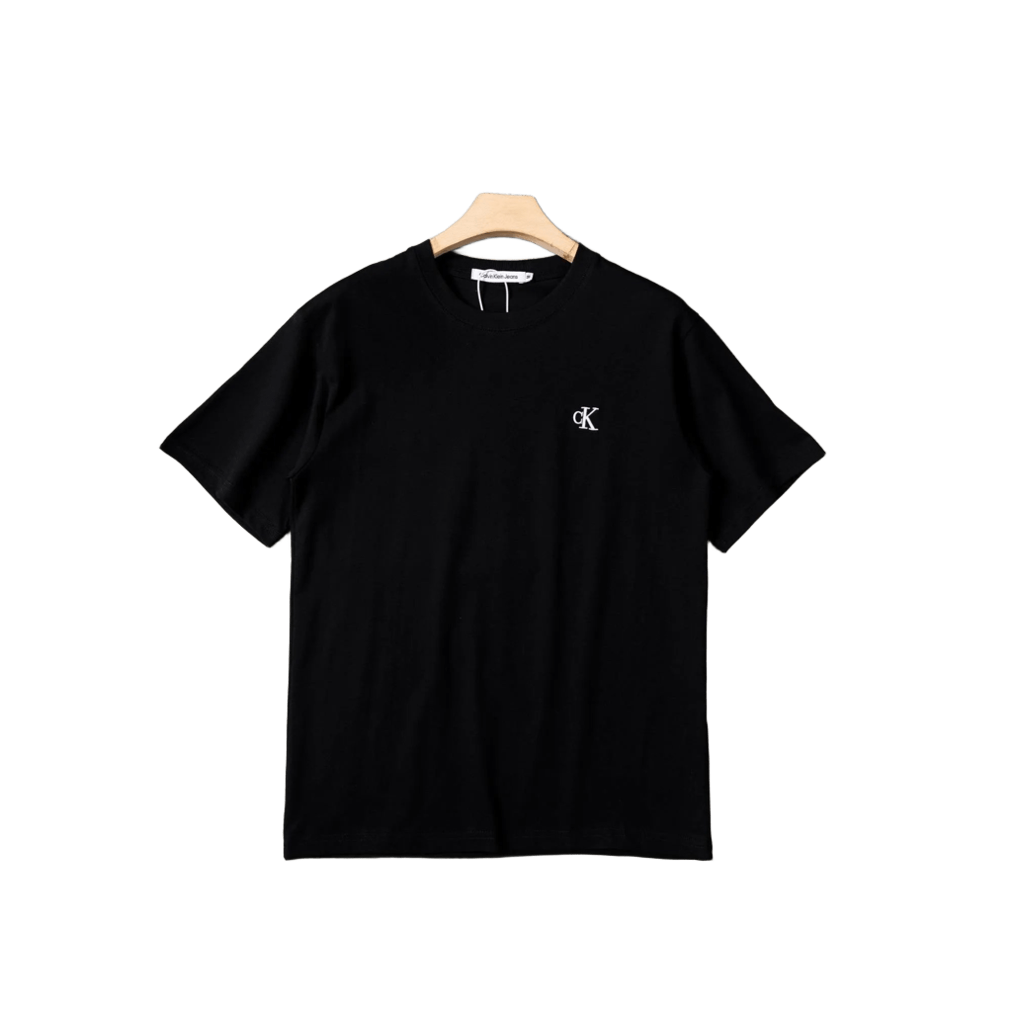 Calvin Klein Black Cotton T-Shirt with Iconic CK Logo