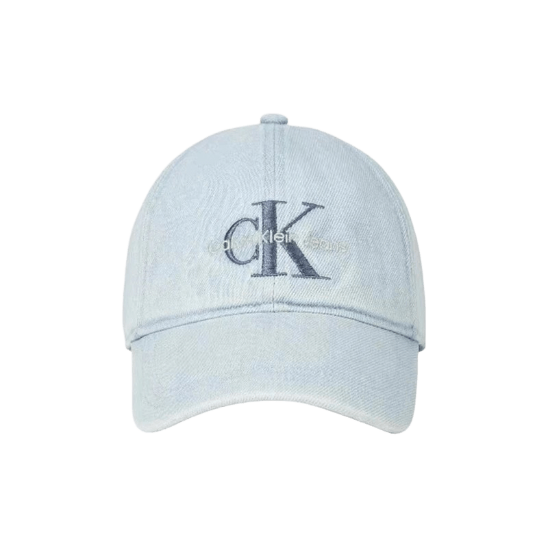 Calvin Klein Light Blue Cotton Baseball Cap Unisex CK Logo