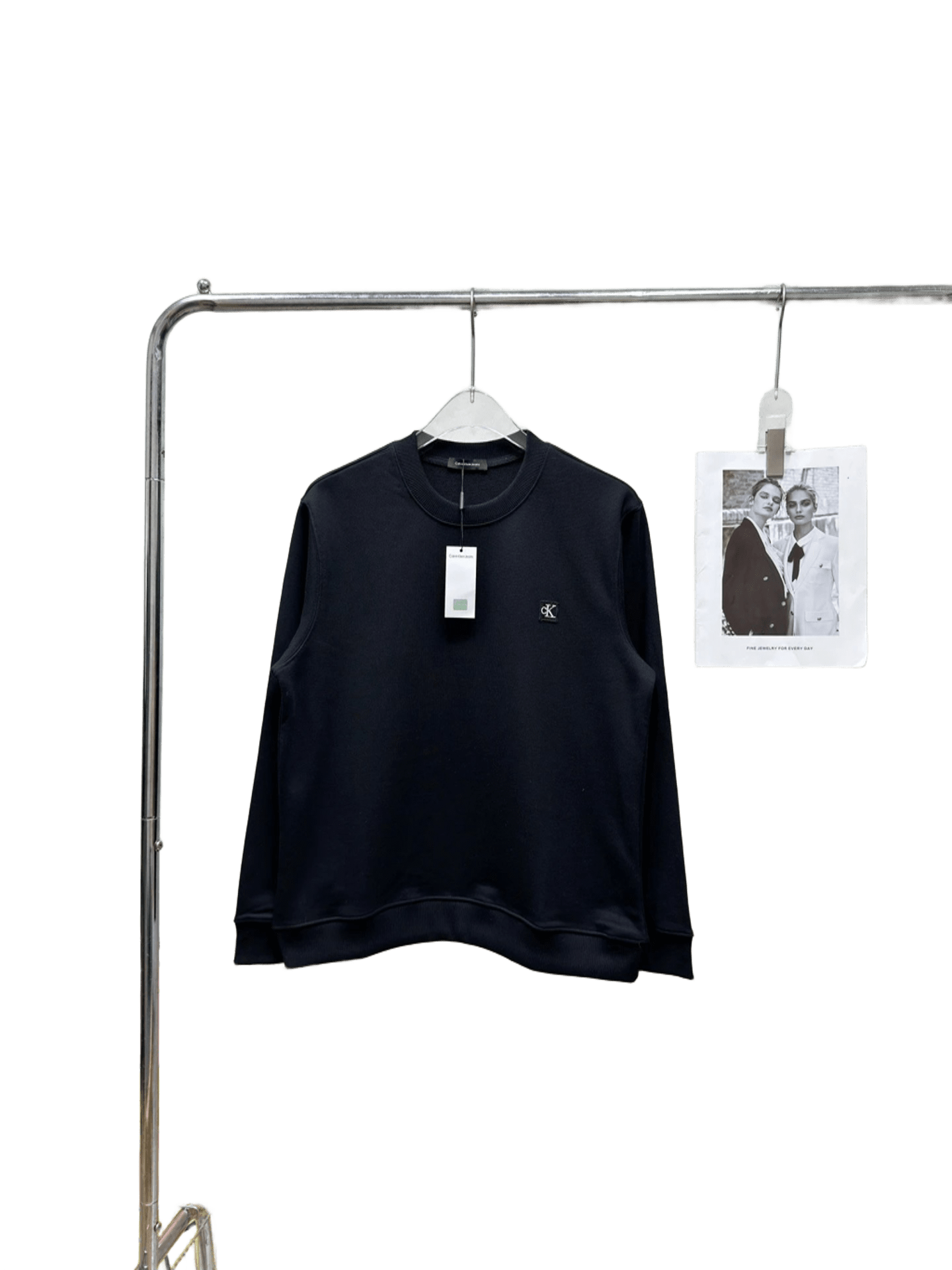 Calvin Klein Unisex Black Cotton Hoodie - Cozy & Warm