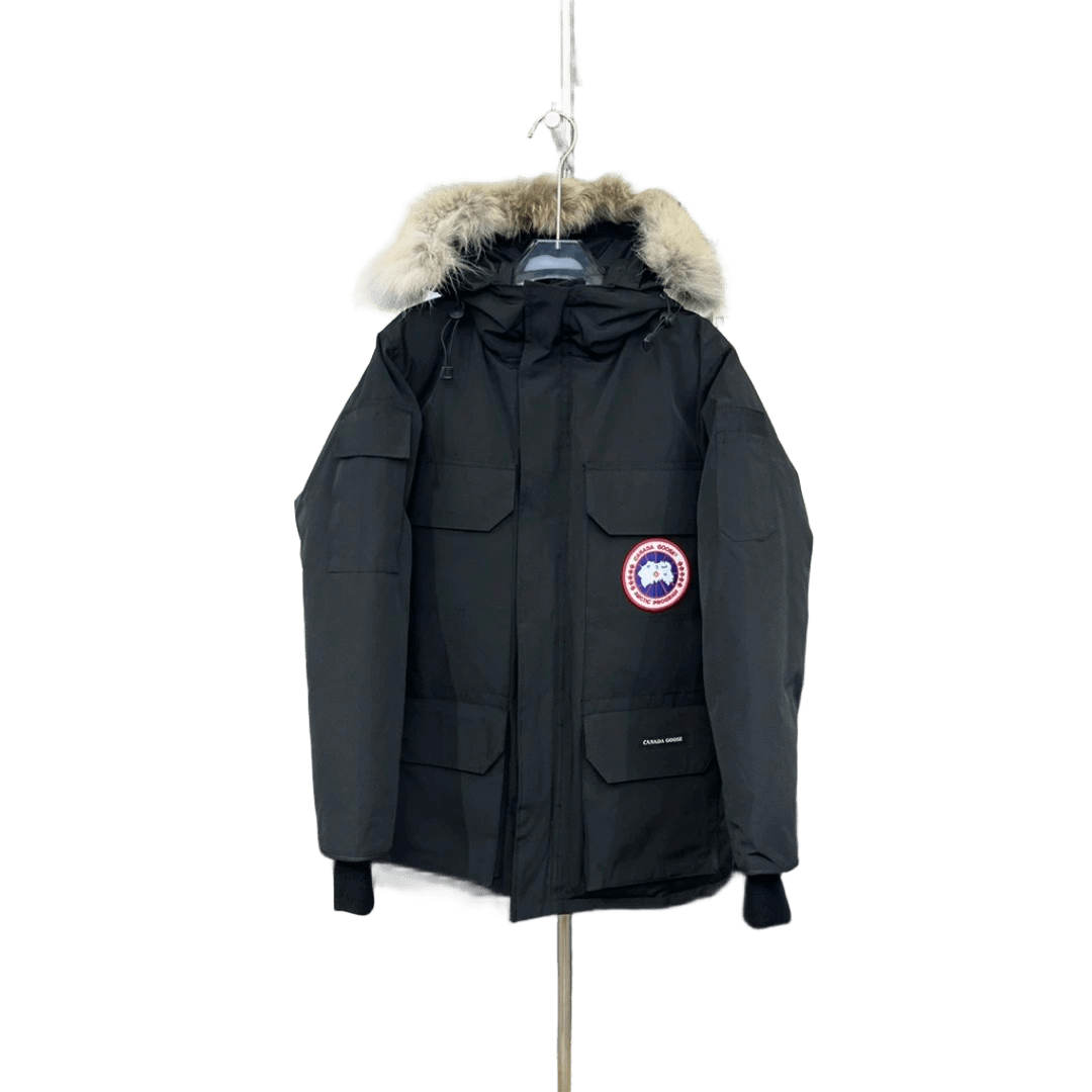 Canada Goose Black Parka: Premium Down Insulated Winter Coat