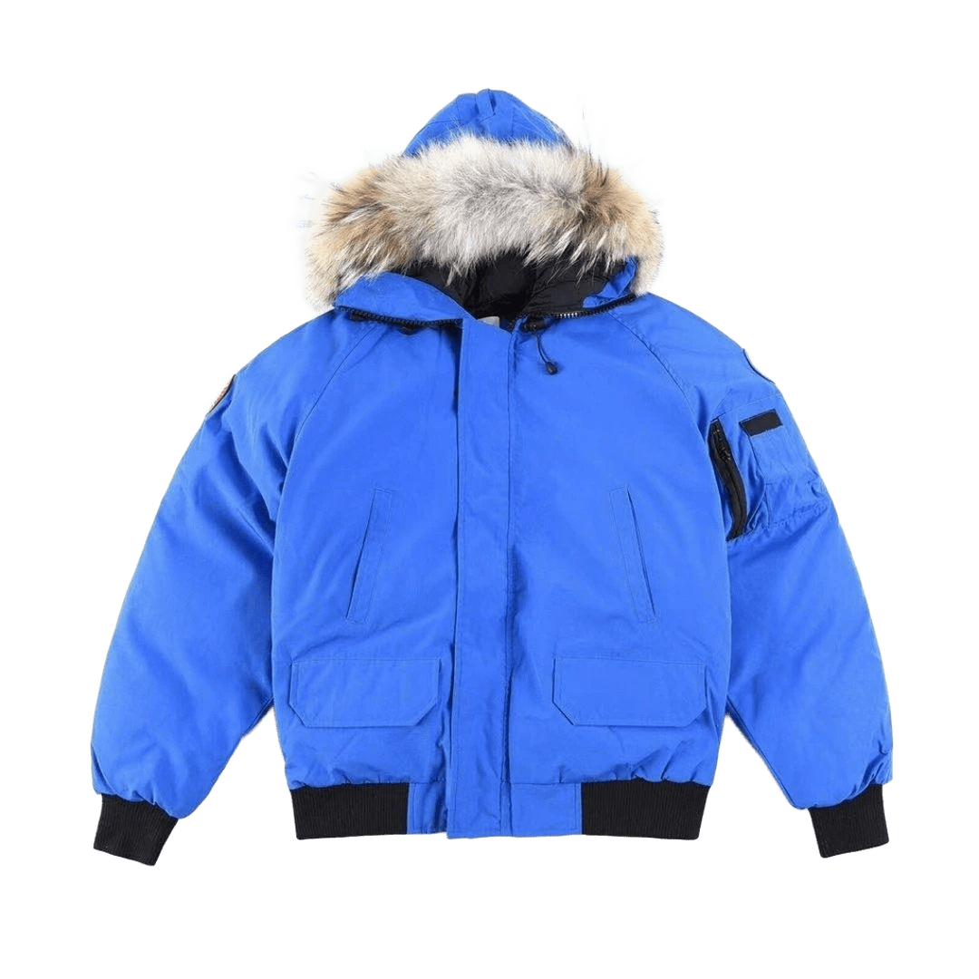 Canada Goose Blue Unisex Winter Parka: Hooded Down Jacket