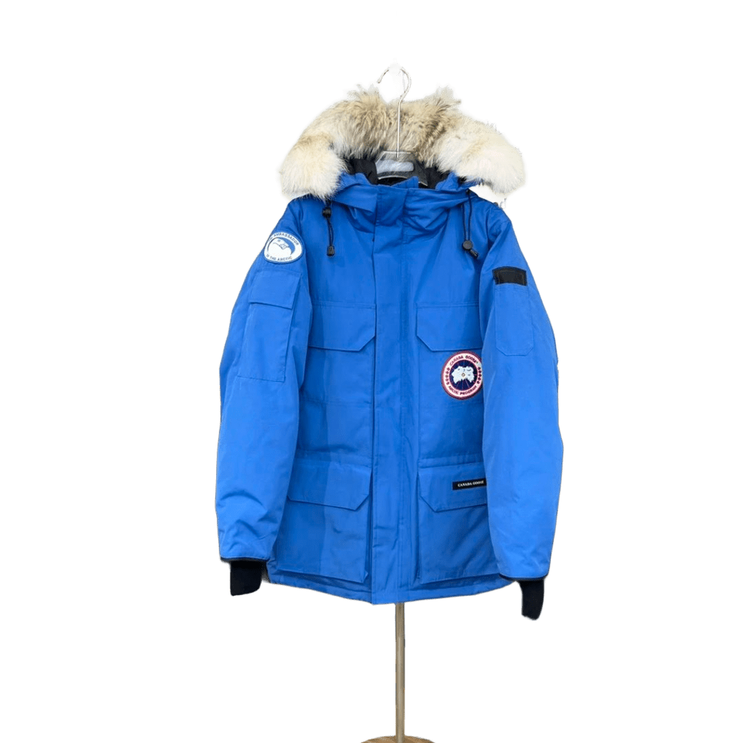 Canada Goose Blue Winter Parka: Warm Duck Down Coat Unisex