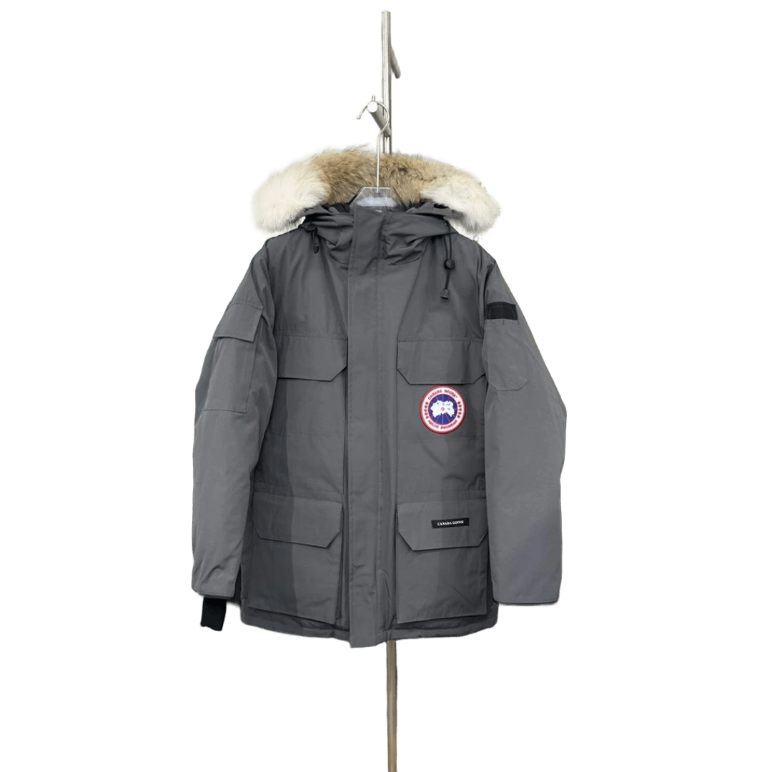 Canada Goose Grey Unisex Parka: Premium Down Winter Jacket