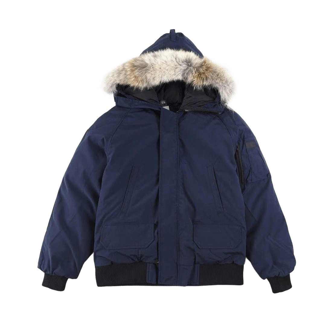 Canada Goose Navy Blue Unisex Parka - Winter Warm Hooded Coat