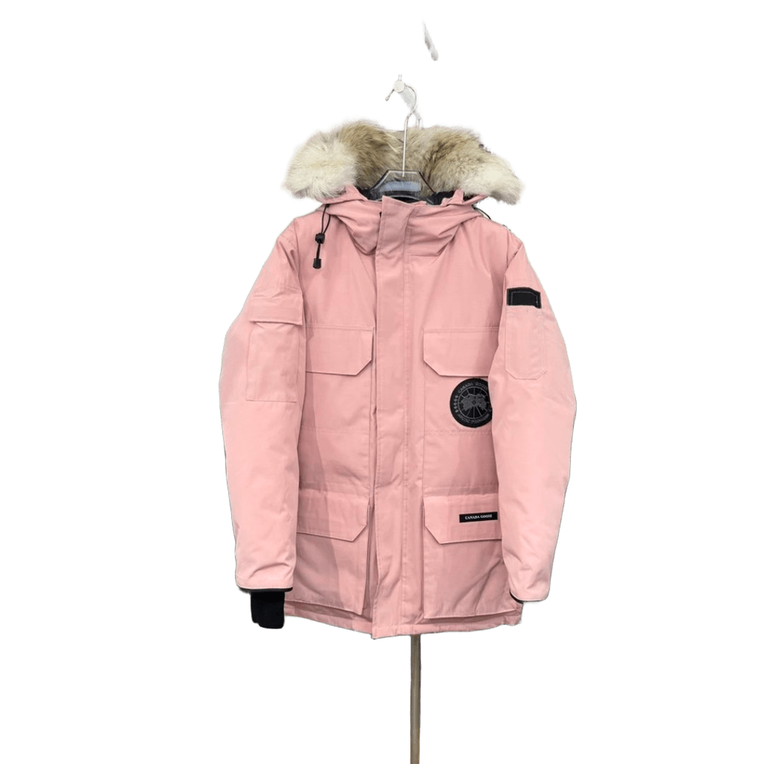 Canada Goose Pink Unisex Winter Parka with Down Insulation