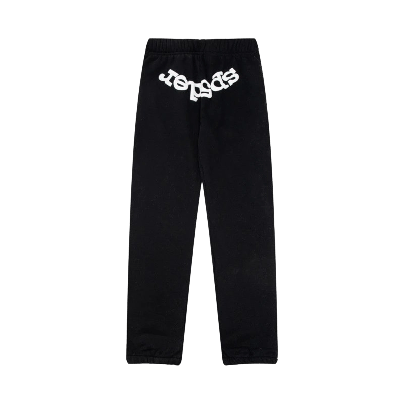 Denim Tears Black Cotton Casual Pants: Unisex Streetwear