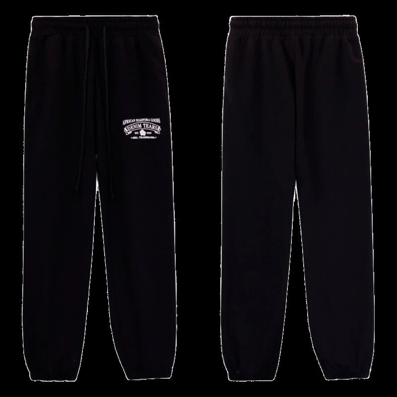 Denim Tears Black Totem Print Sweatpants | Street Style