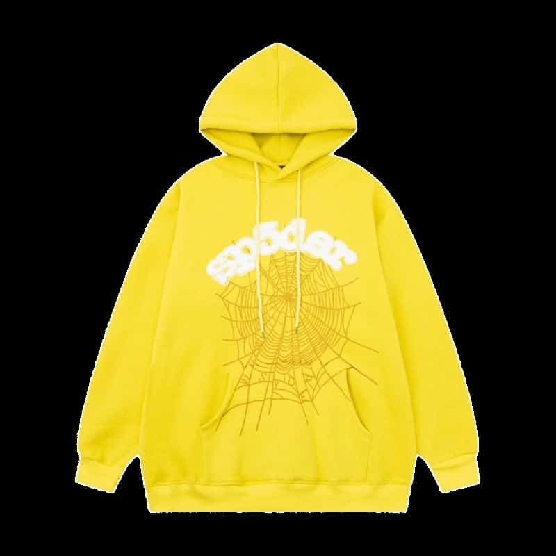 Denim Tears Hoodie: Yellow Cotton Streetwear Unisex