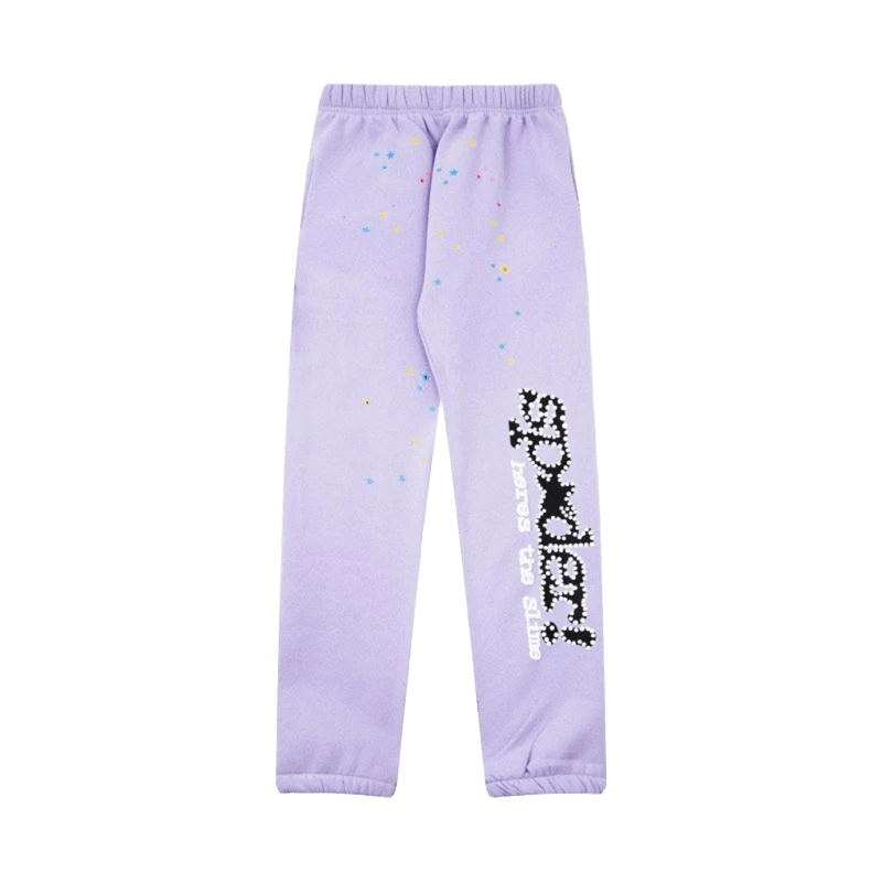 Denim Tears Lavender Cotton Sweatpants w/ Stars