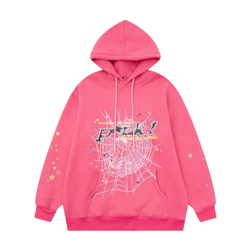 Denim Tears Pink Hoodie: Cotton Unisex Streetwear with Graphic Print
