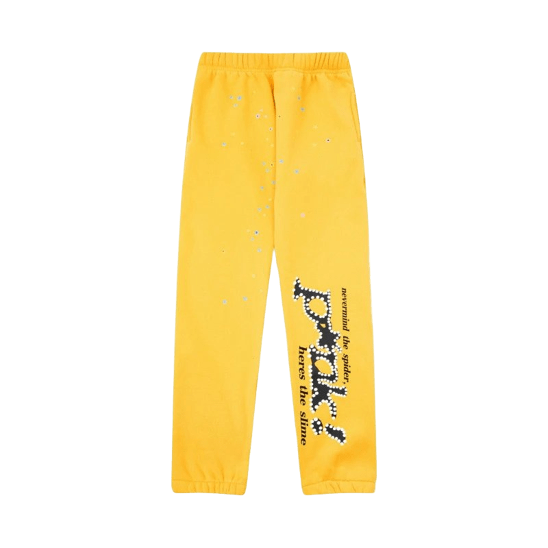 Denim Tears Yellow Sweatpants: Streetwear Style, Unisex