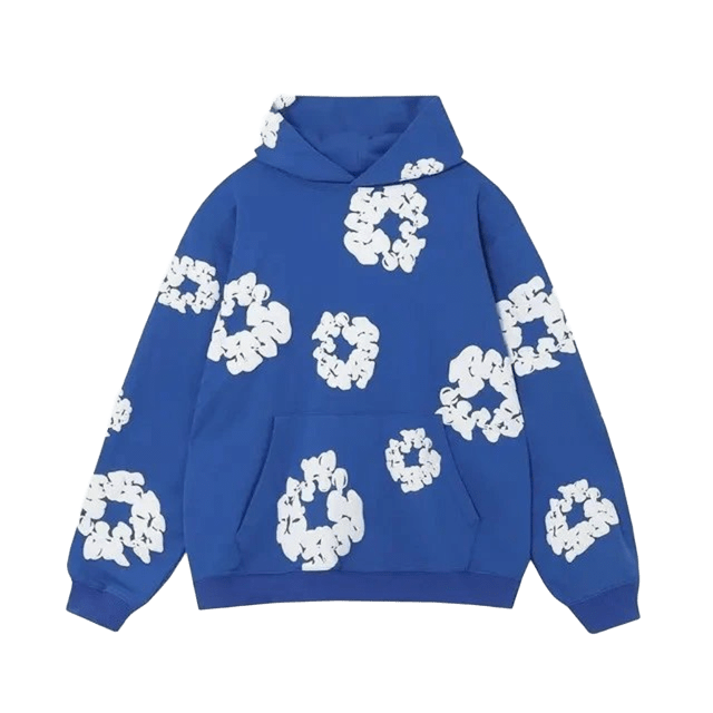 DenimTears Blue Hoodie: Unisex Streetwear, Premium Cotton