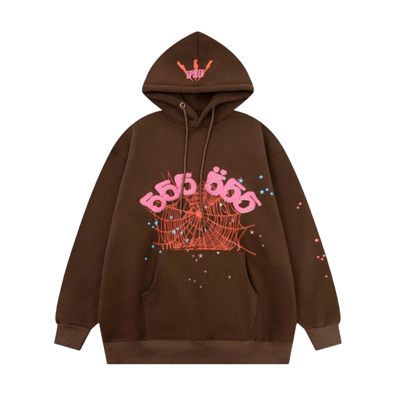 DenimTears Hoodie: Deep Brown Cozy Cotton Unisex Streetwear