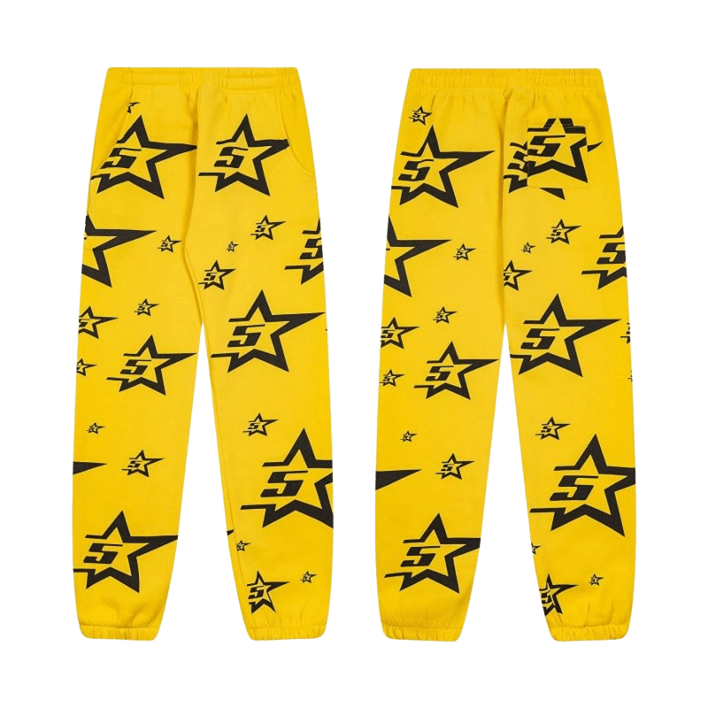 DenimTears Yellow Star Print Pants: Premium Streetwear