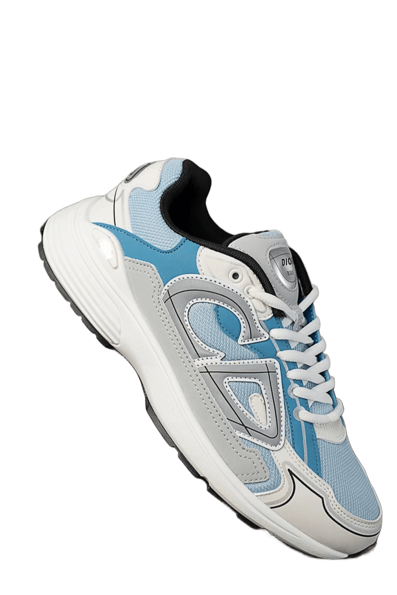 Dior B23 Blue White Leather Mesh Retro Sneakers Unisex