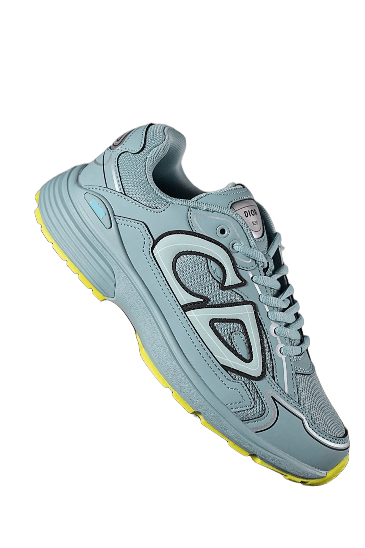 Dior B30 Light Blue Leather & Mesh Sneakers: Unisex