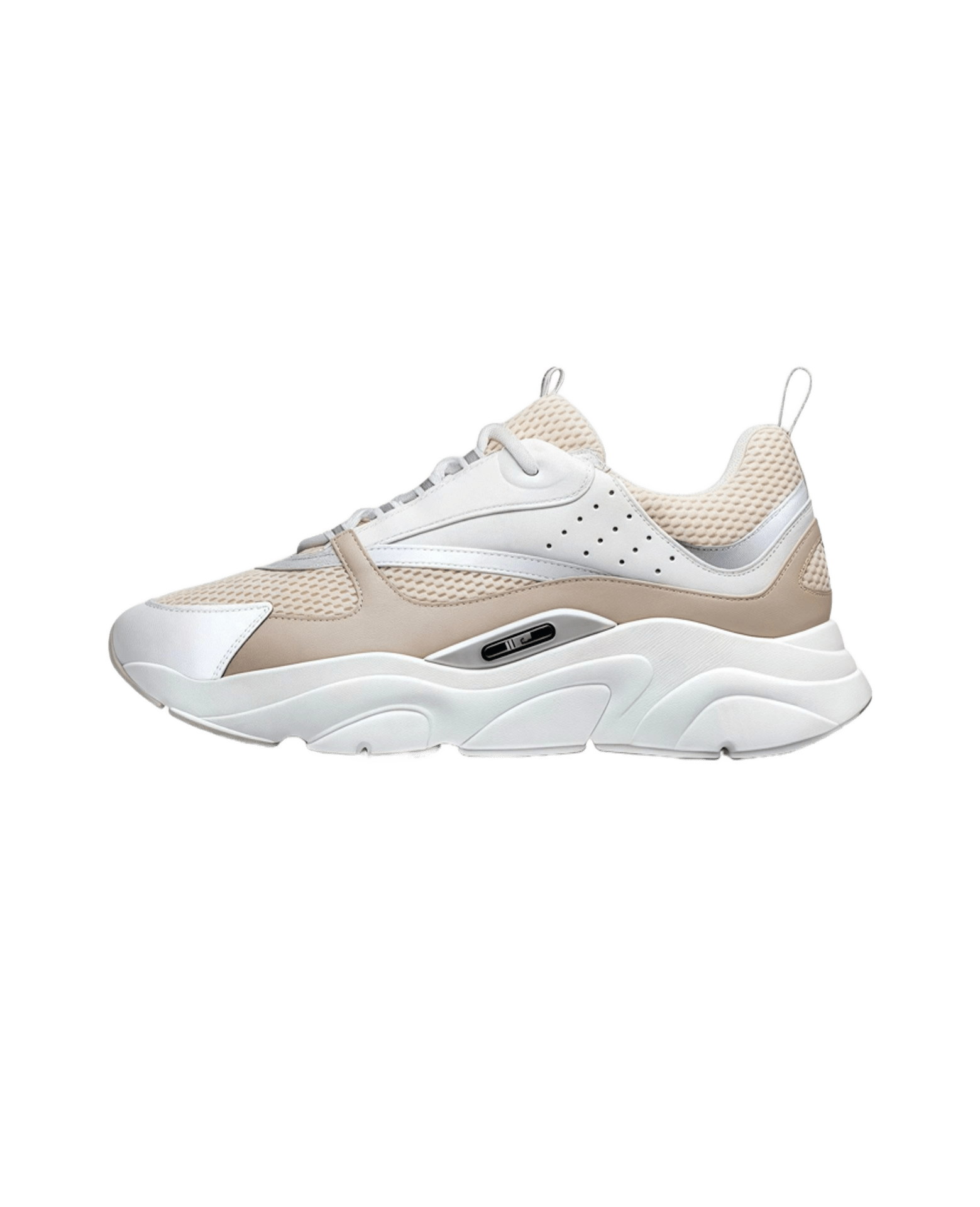 Dior Beige Leather & Mesh Chunky Sole Unisex Sneakers