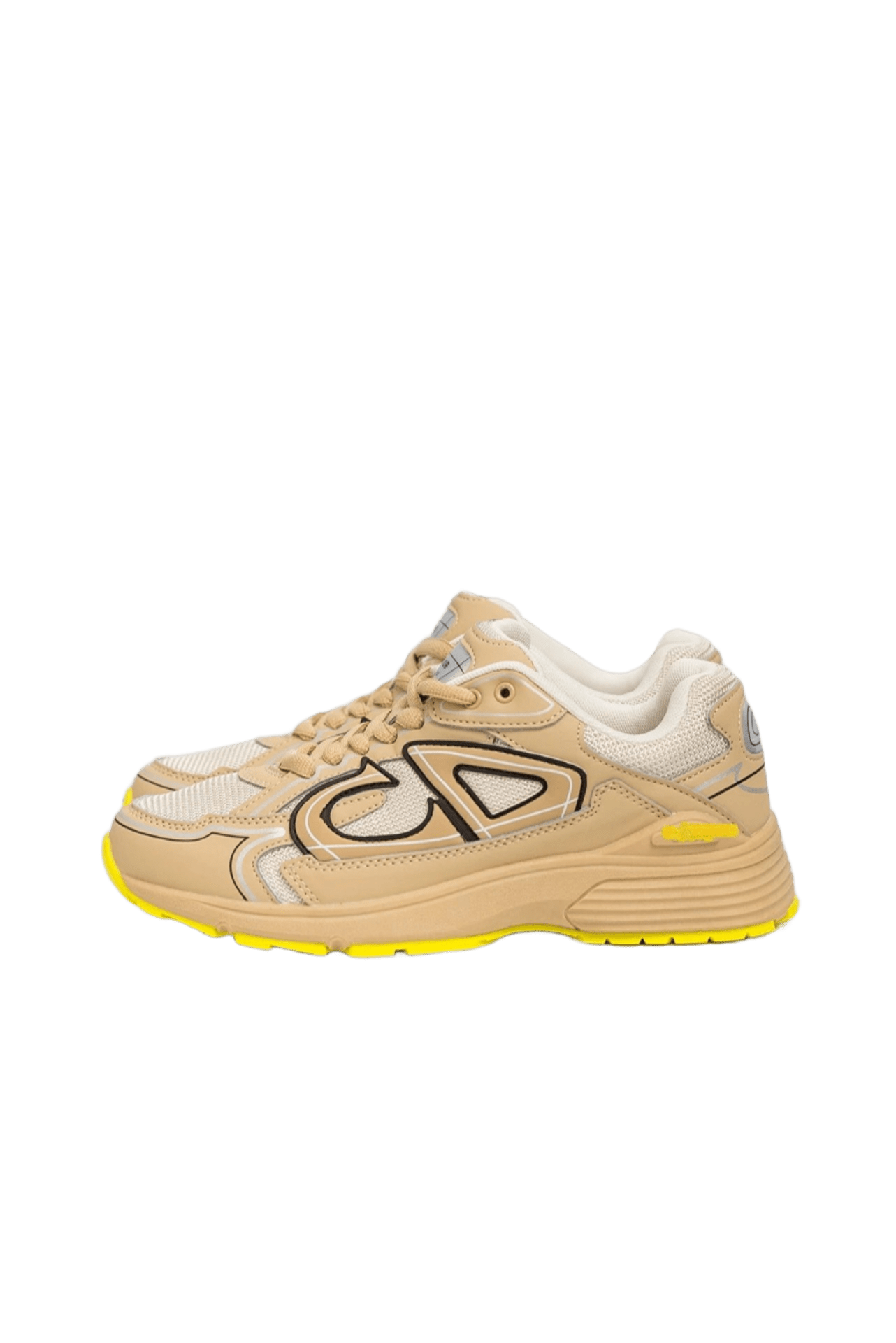 Dior Beige Mesh & Leather Sneakers, Unisex Trendy Walking Shoes