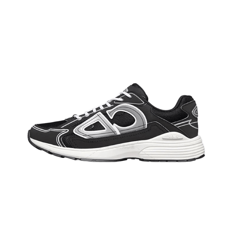 Dior Black Sneakers: Mesh & Leather Unisex Shoes