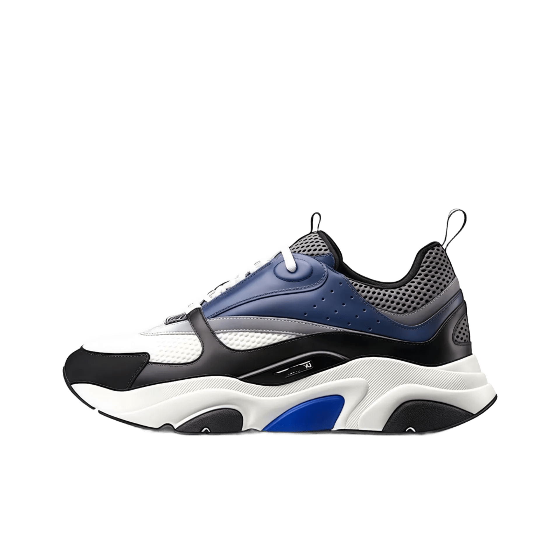 Dior Blue White Black Mesh Leather Unisex Sneakers