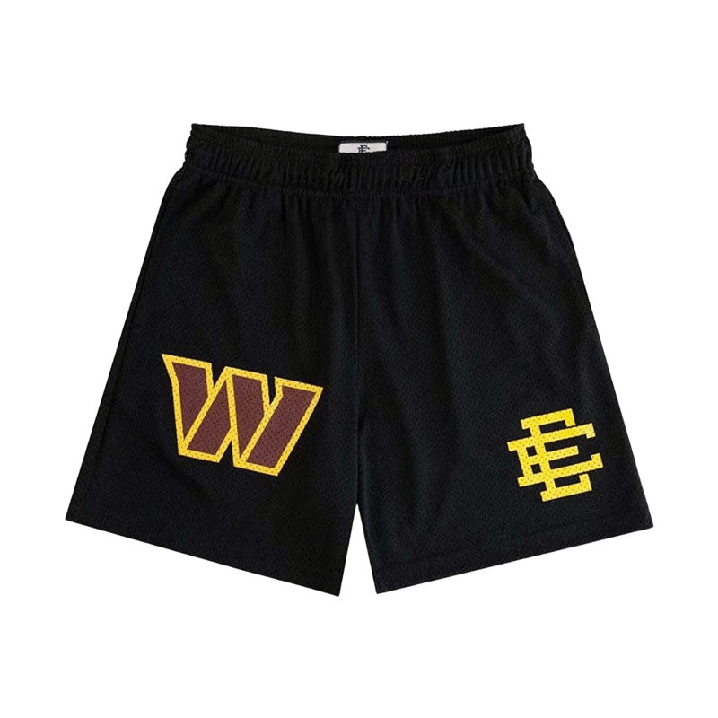 EE Breathable Black Shorts: Unisex Street Style Summer Casual