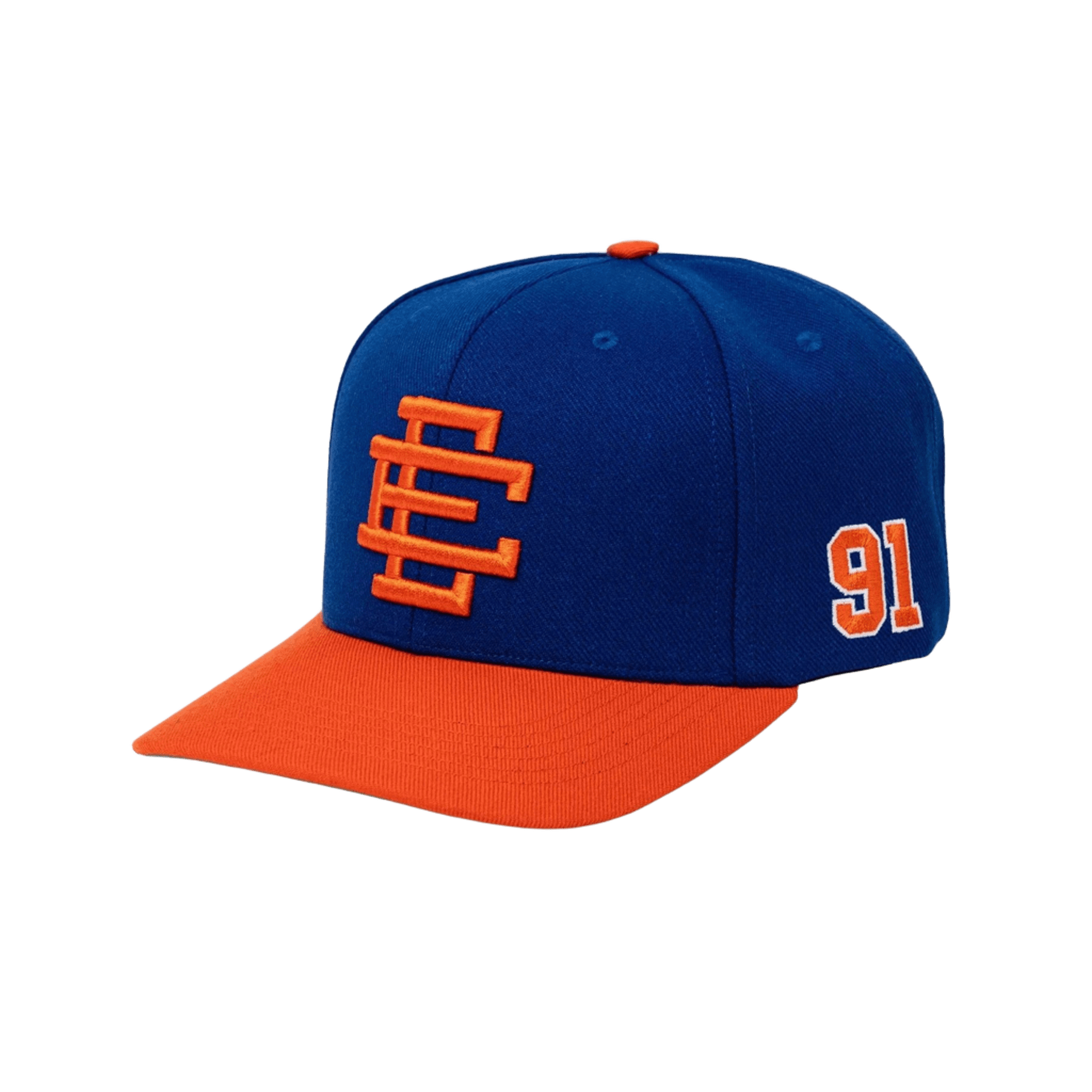 EE Classic Blue & Orange Cotton Baseball Cap | UPF Streetwear