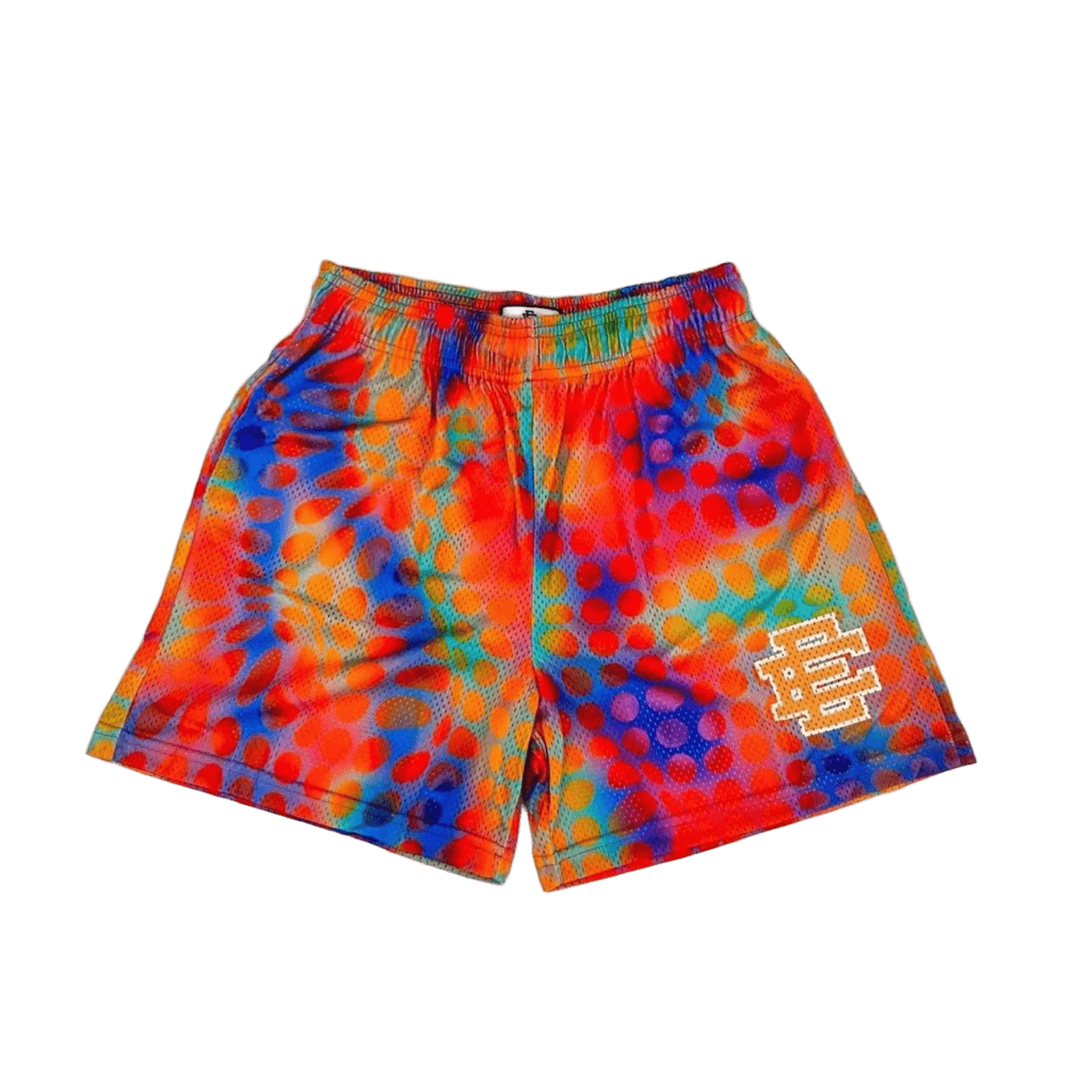 EE Polka Dot Mesh Shorts: Breathable Unisex Streetwear