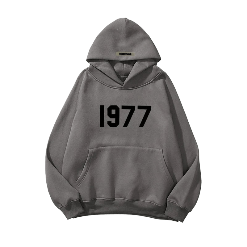 ESSENTIALS 1977 Hoodie - Unisex Retro Streetwear