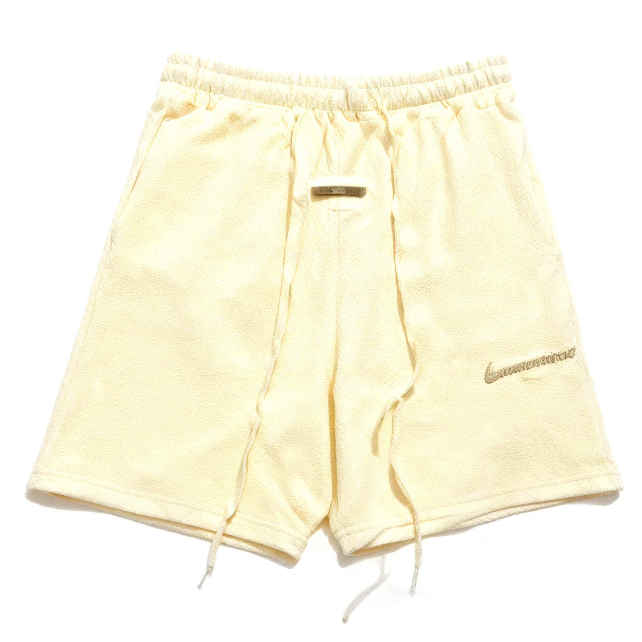 ESSENTIALS Beige Shorts: Unisex, Breathable & Minimalist