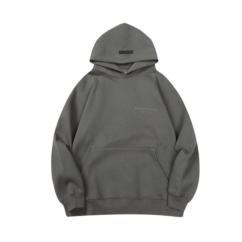 ESSENTIALS Grey Hoodie: Unisex Streetwear, Cozy & Warm