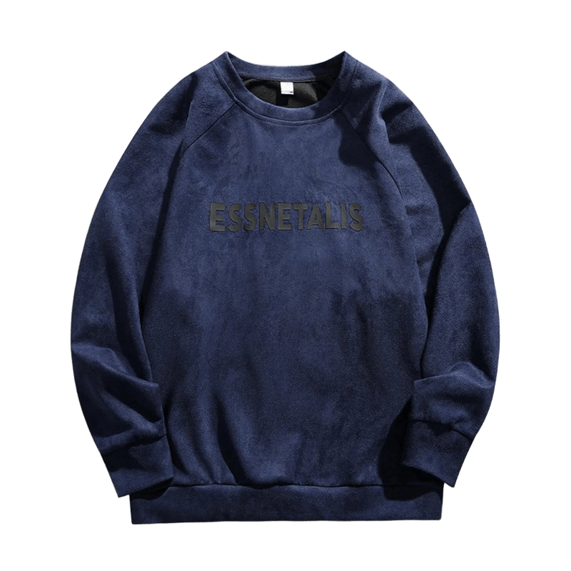 ESSENTIALS Hoodie: Deep Blue, Warm Unisex Streetwear