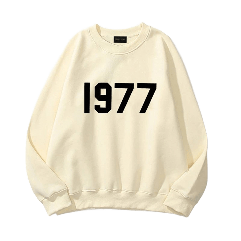 ESSENTIALS Off-White 1977 Hoodie, Unisex Cotton