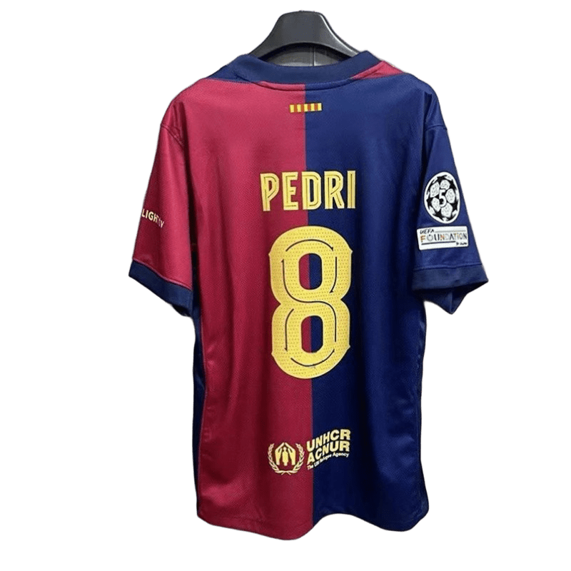 FC Barcelona Jersey: Red & Blue Stripes, Quick-Dry Sportswear
