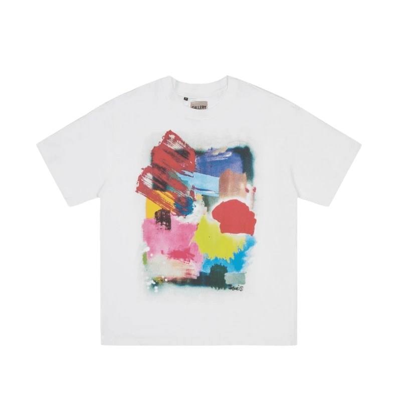 Gallery Dept. Art Tee: White Graffiti Unisex Cotton T-Shirt