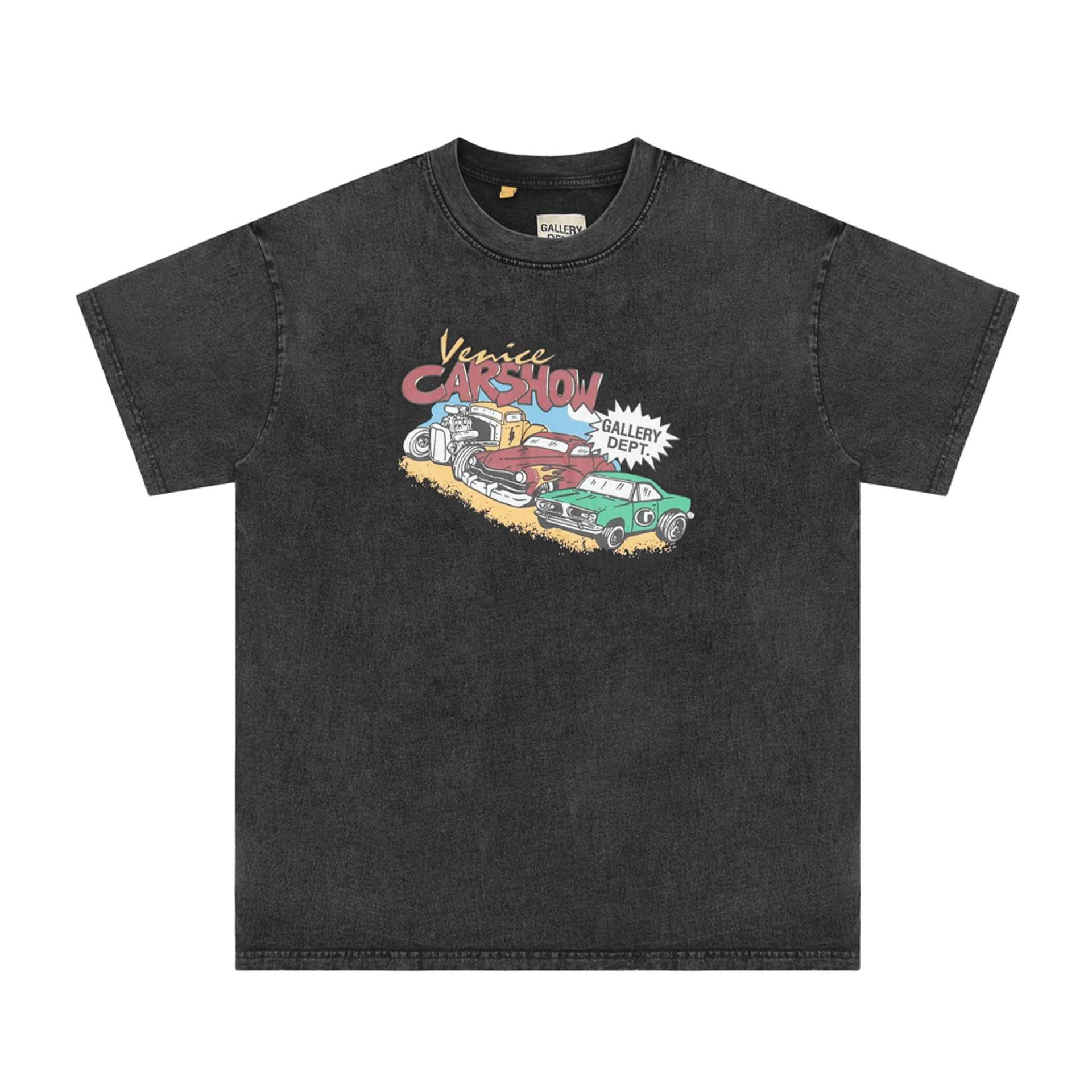 GALLERY DEPT. Automotive Tee: Black Cotton Unisex Streetwear