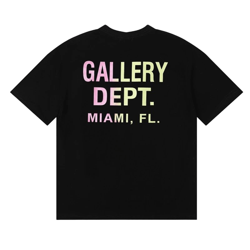 GALLERY DEPT. Black Cotton T-Shirt | Unisex Streetwear Tee
