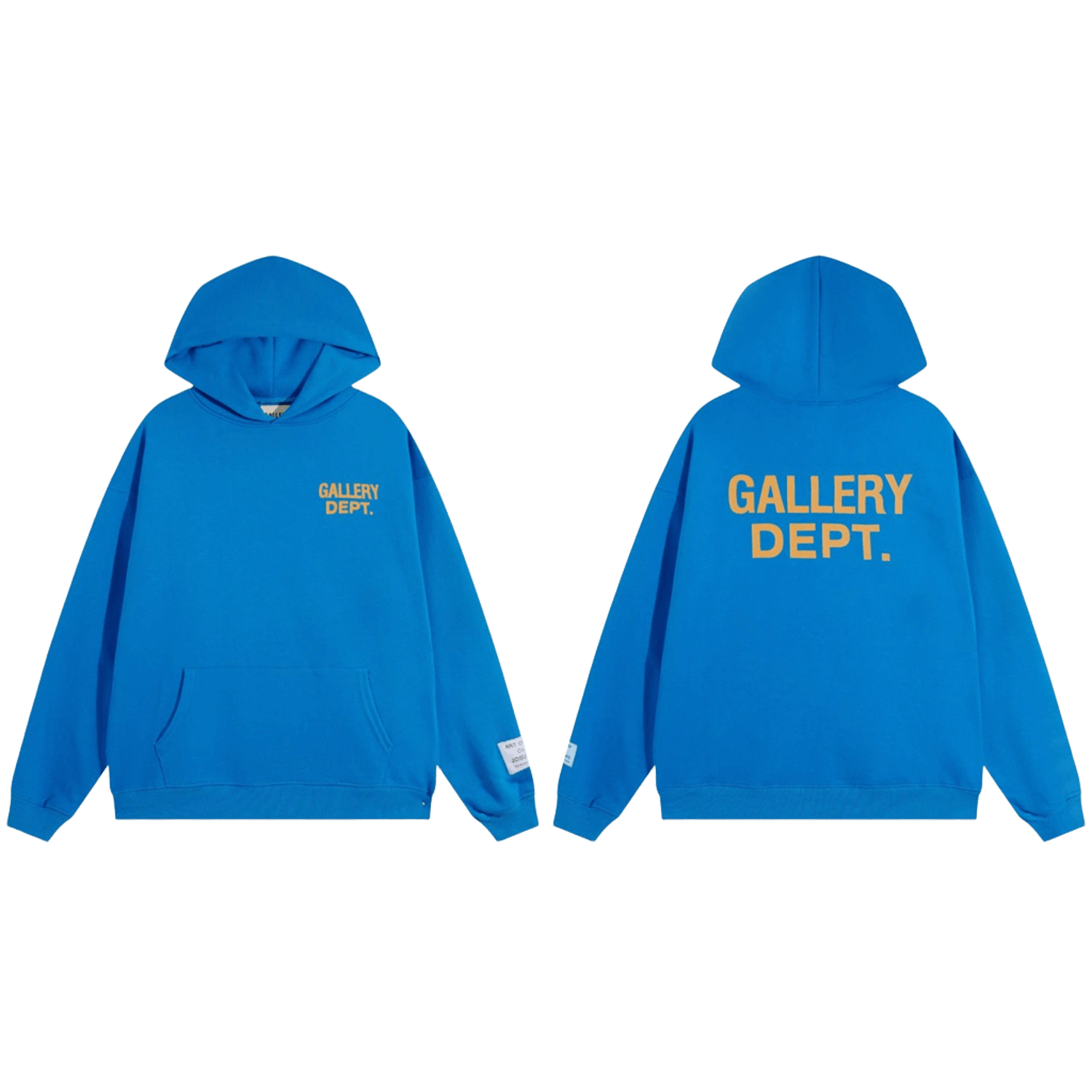 Gallery Dept. Blue Cotton Hoodie: Unisex Streetwear