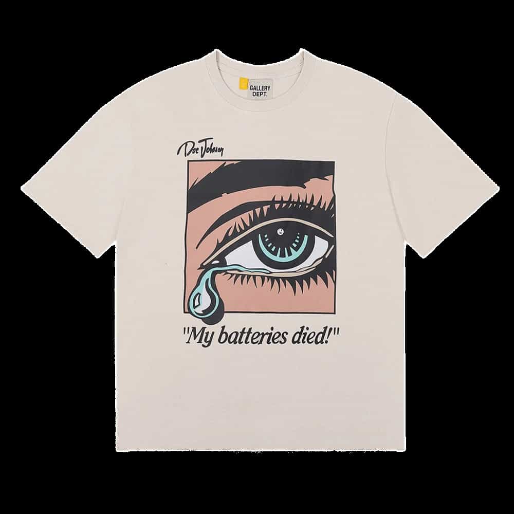 Gallery Dept. Crying Eye Tee: Beige Unisex Streetwear