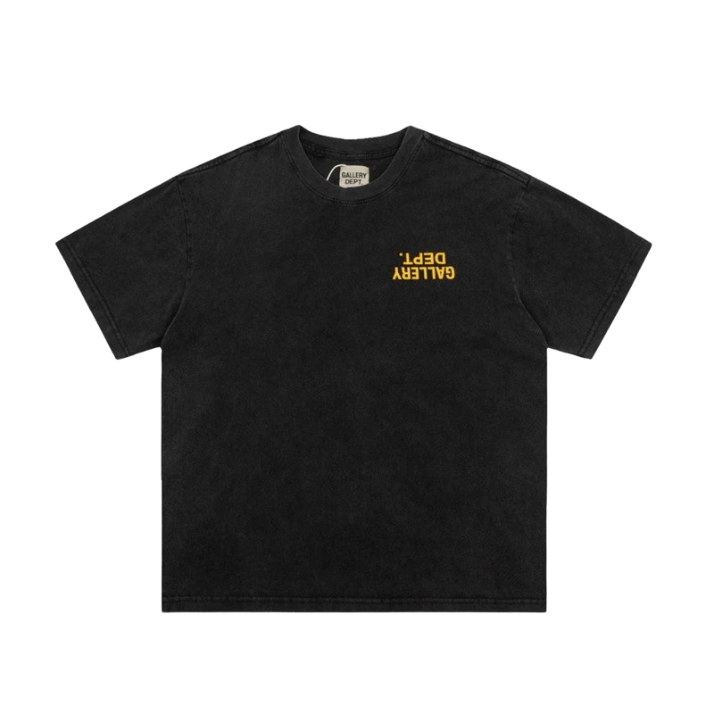 GALLERY DEPT. Essential Black Cotton Unisex T-Shirt