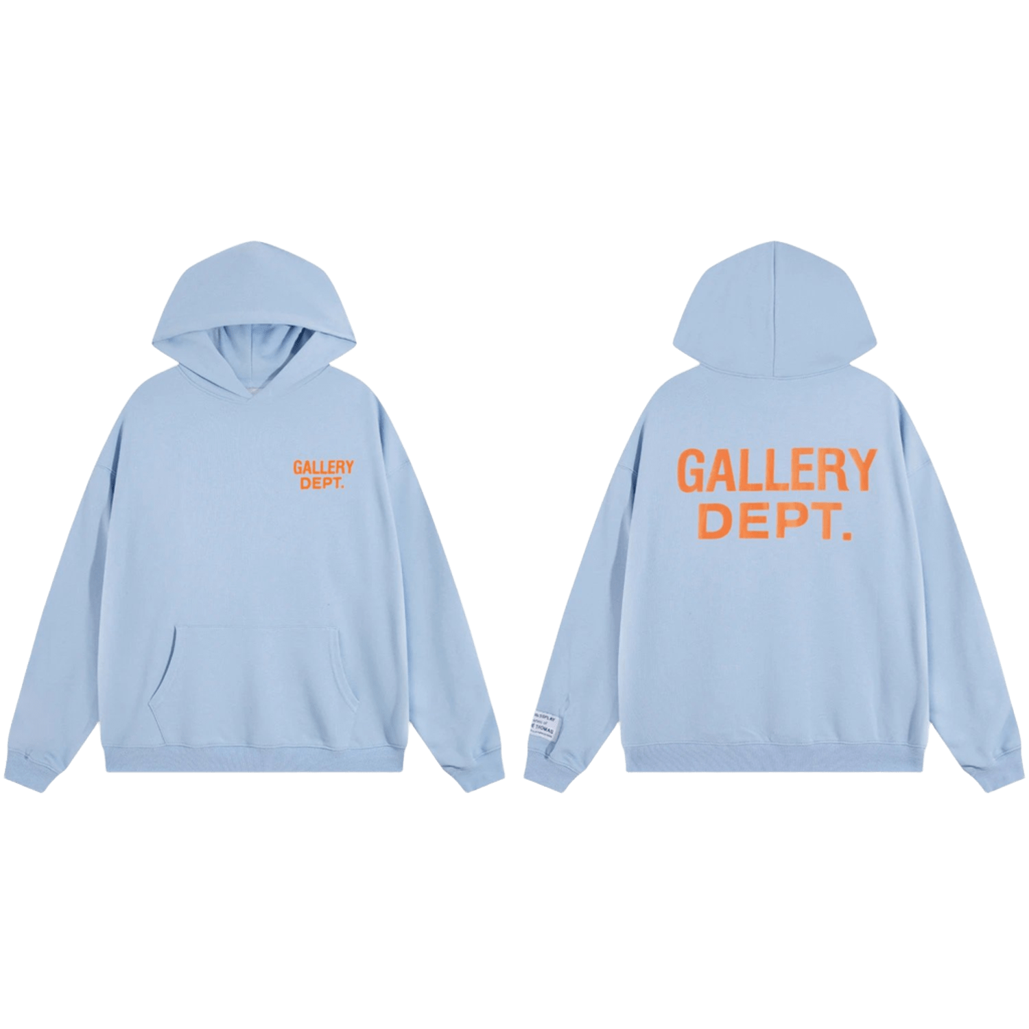 Gallery Dept. Light Blue Hoodie: Unisex Cotton Streetwear