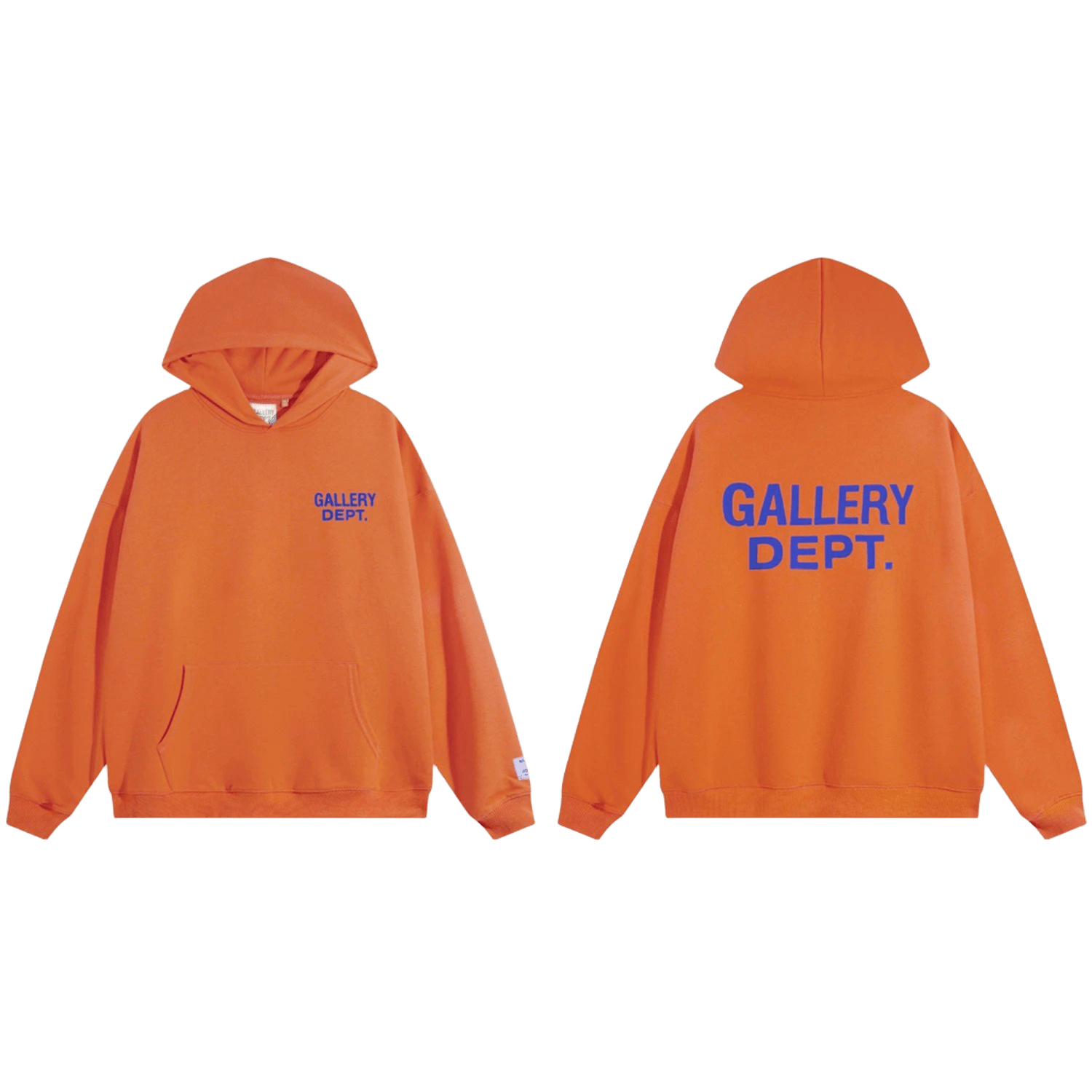 GALLERY DEPT. Orange Cotton Hoodie - Unisex Streetwear