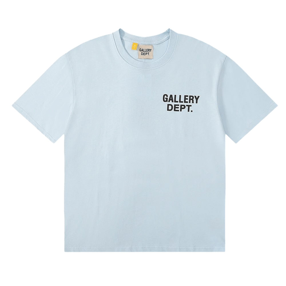 GALLERY DEPT. Signature Light Blue Cotton Tee | Unisex