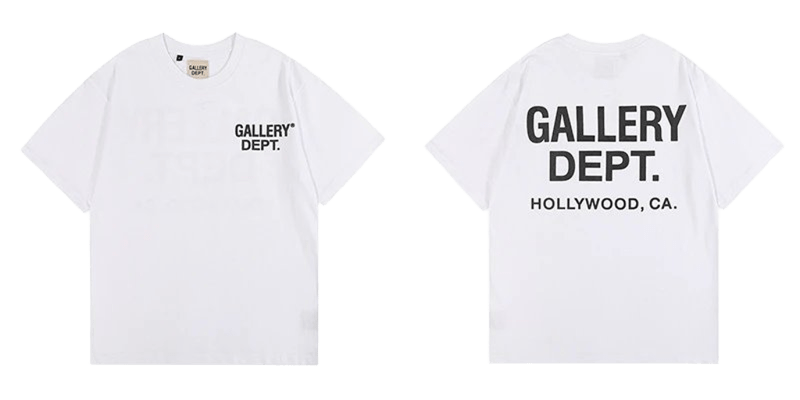 Gallery Dept. White Crewneck Tee: Unisex Streetwear