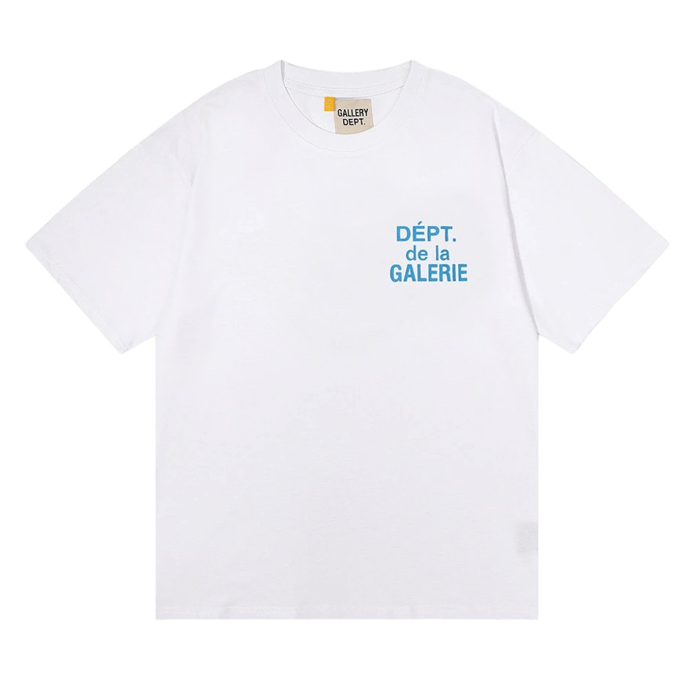 Gallery Dept. White T-Shirt: Unisex Cotton Tee w/ Print