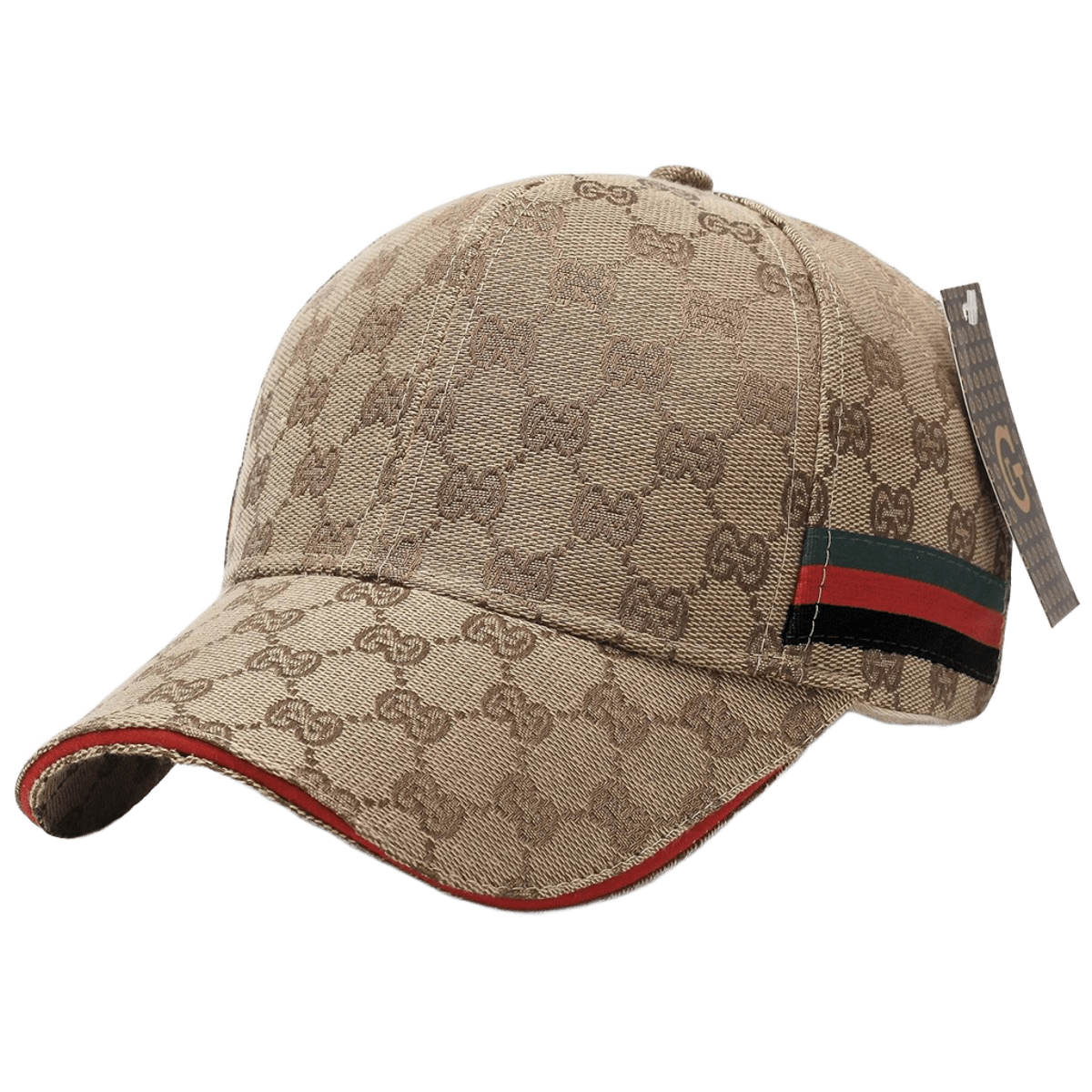 Gucci Beige GG Print Baseball Cap, Retro Unisex Sun Hat