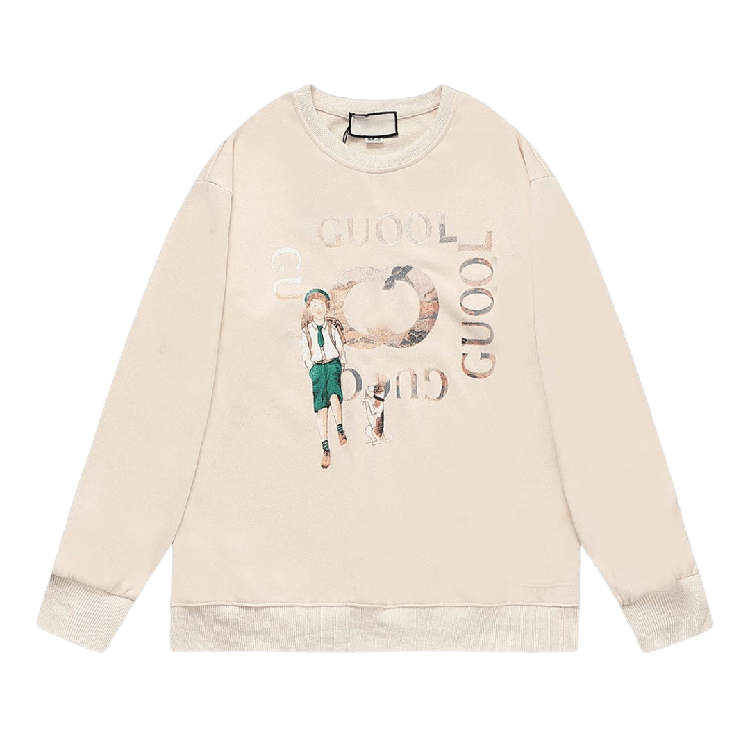 Gucci Beige Hoodie: Unisex, Cozy & Iconic Print