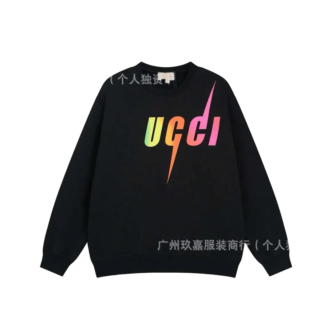 Gucci Black Lightning Hoodie: Unisex, Warm & Street Style